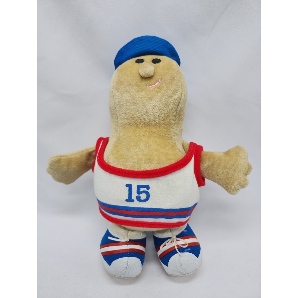 vintage 1980's avon somersaults pals zappy peanut plush toy 10"